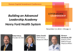 Building an Advanced Leadership Academy Henry Ford Health