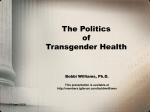 The Politics of Transgender Health