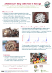 Aflatoxins and milk Aflatoxins are toxic compounds produced by