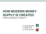 How modern money supply is created