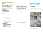 Homeownership Program