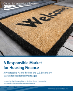 A Responsible Market for Housing Finance