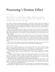 Processing`s Domino Effect