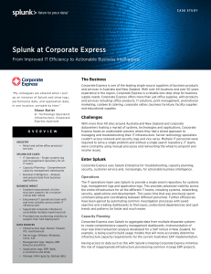 Splunk at Corporate Express