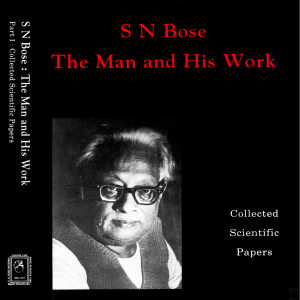 Collected Scientific Papers - SN Bose National Centre for Basic