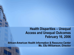 Health Disparities