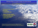 Hydrologic Effects of Climate Change in the Sierra