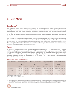 5. Debt Market