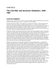The Cold War and American Globalism, 1945–1961 Chapter Summary