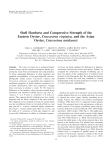 Shell Hardness and Compressive Strength of the Eastern Oyster