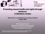 Promoting sexual health and rights through pleasure