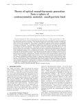 Theory of optical second-harmonic generation from a sphere of