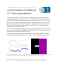 Automatization of single cell Ca++-flux measurements