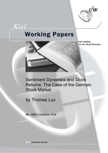 Sentiment Dynamics and Stock Returns: The Case of