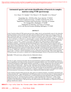 Automated species and strain identification of bacteria