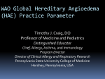 WAO Global Hereditary Angioedema (HAE)