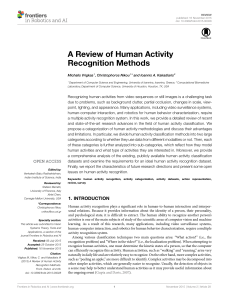 A Review of Human Activity Recognition Methods