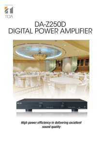 DA-Z250D Digital Power Amplifier