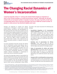The Changing Racial Dynamics of Women`s Incarceration
