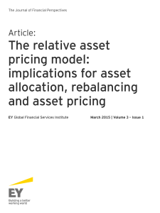 The relative asset pricing model