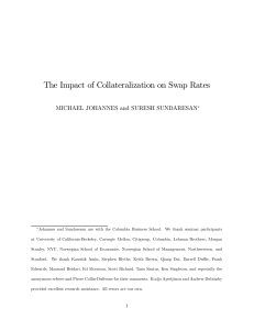 The Impact of Collateralization on Swap Rates