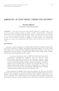 empathy: is that what i hear you saying?