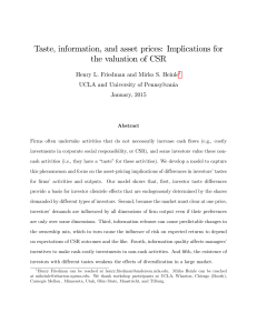 Taste, information, and asset prices: Implications for the valuation of