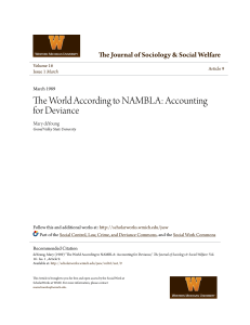 The World According to NAMBLA: Accounting for Deviance