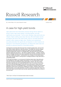 A case for high-yield bonds