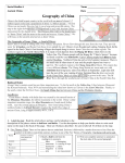 Geography of China - Ms. Mootoo`s Social Studies Website