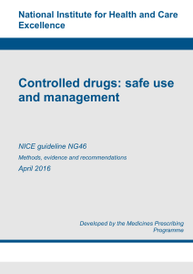Controlled drugs: safe use and management full guideline