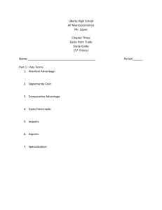 Chapter Three Study Guide - Liberty Union High School District