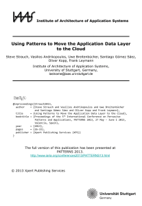 Using Patterns to Move the Application Data Layer to the Cloud