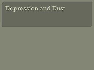 Depression and Dust