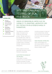 site and laboratory testinG of soil and roCk