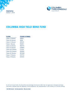 columbia high yield bond fund