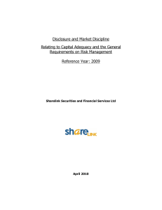 Disclosure and Market Discipline Relating to Capital Adequacy and
