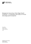 Management Accounting in Early-Stage Growth Companies -