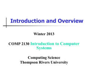 Overview - Computing Science