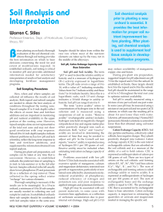 Soil Analysis and Interpretation - New York State Horticultural Society