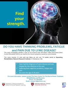 DO YOU HAVE THINKING PROBLEMS, FATIGUE and PAIN DUE