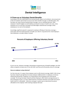 A Close Up on Voluntary Dental Benefits