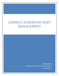 zambia*s eurobond debt management