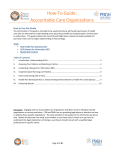 How-To Guide: Accountable Care Organizations