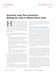Compensia Executive Long Term Incentives: Making the Jump to