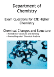 3. Chemical changes and Structure Unit Questions