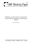 Jose De Gregorio--Resilience in Latin America Final IMF-WP