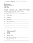 Questionnaire on Inspection of BOOKS OF ACCOUNT ( Capital