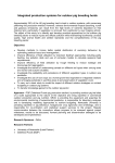 Integrated production systems for outdoor pig breeding herds