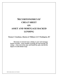securitonomics ii/ cheat sheet on asset and mortgage backed lending